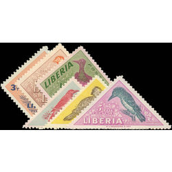 liberia stamp 341 6 birds 1953