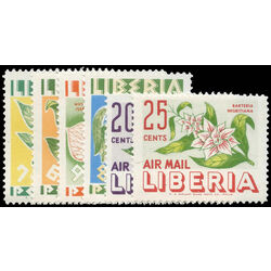 liberia stamp 350 3 c91 c92 flowers 1955