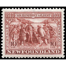 newfoundland stamp 220 annexation of newfoundland 10 1933