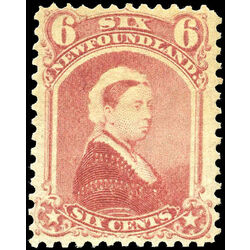 newfoundland stamp 35i queen victoria 6 1870 m vf 001