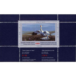canadian wildlife habitat conservation stamp fwh5 snow geese 7 50 1989