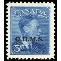 canada stamp o official o15a king george vi postes postage 5 1950