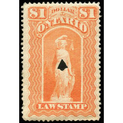 canada revenue stamp ol57 law stamps 1 1870