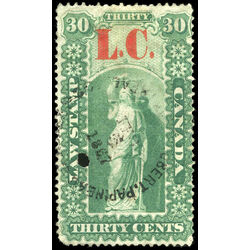 canada revenue stamp ql3 law stamps 30 1864