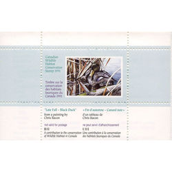 canadian wildlife habitat conservation stamp fwh7 black duck 8 50 1991