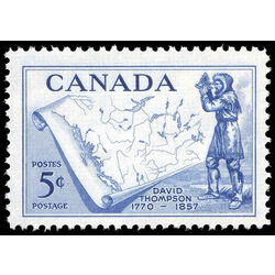 canada stamp 370 thompson and map 5 1957
