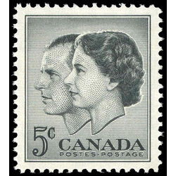 canada stamp 374 queen elizabeth ii prince philip 5 1957