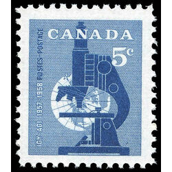 canada stamp 376 microscope 5 1958