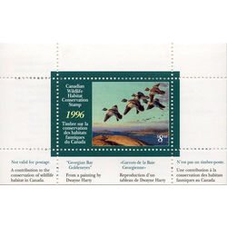 canadian wildlife habitat conservation stamp fwh12 goldeneyes 8 50 1996