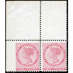 prince edward island stamp 5v queen victoria 2d 1862 m fnh 001