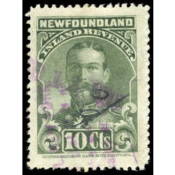 canada revenue stamp nfr17b king george v 10 1910