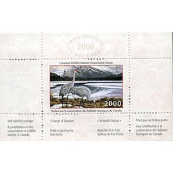 canadian wildlife habitat conservation stamp fwh16 sandhill cranes 8 50 2000