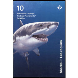canada stamp bk booklets bk703 sharks 2018