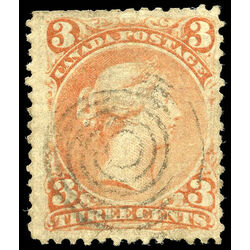 canada stamp 33 queen victoria 3 1868 u f vf 010