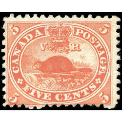 canada stamp 15 beaver 5 1859 m f 015