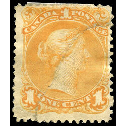 canada stamp 23 queen victoria 1 1869 m f damaged 019