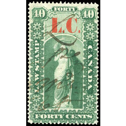 canada revenue stamp ql1a law stamps 10 1864 u f 001