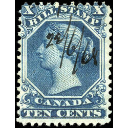 canada revenue stamp fb27a second bill issue 10 1865