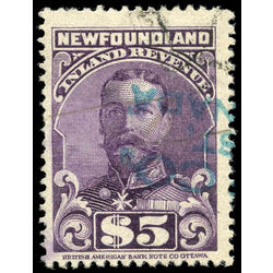 canada revenue stamp nfr21 king george v 5 1910