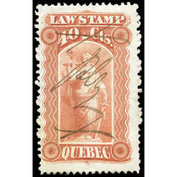 canada revenue stamp ql18 law stamps 40 1871