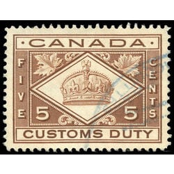 canada revenue stamp fcd3 crown 5 1912
