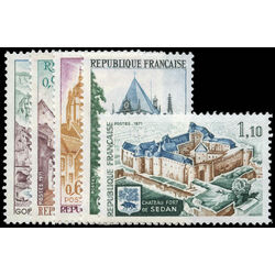 france stamp 1310 4 chateau and fort de sedan sainte chapelle and pont d arc 1971