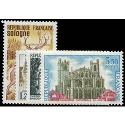 france stamp 1334 7 saint just cathedral and charlieu abbey 1972