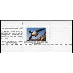 us stamp rw hunting permit rw wa15a washington bufflehead 6 1999