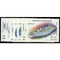 madagascar stamp 1248 54 ships 1994