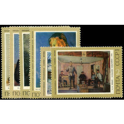 russia stamp 4036 41 russian paintings 1972