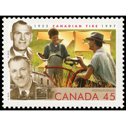 canada stamp 1636ii j w and a j billes founders of canadian tire 45 1997