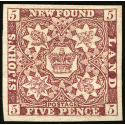 newfoundland stamp 5 1857 first pence issue 5d 1857 m vf 008