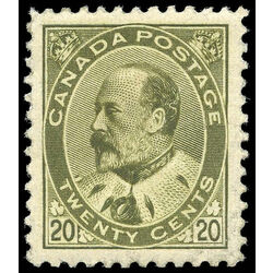 canada stamp 94 edward vii 20 1904 m vf 012