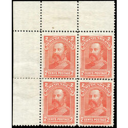 newfoundland stamp 82 king edward vii 2 1898 m f ng block001