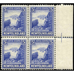 newfoundland stamp 135 coast of trinity 5 1923 m vfnhblock 001
