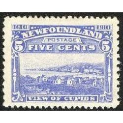 newfoundland stamp 91 view of cupids 5 1910