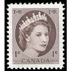 canada stamp 337ii queen elizabeth ii 1 1954