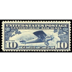 us stamp c air mail c10 lindbergh air mail 10 1927