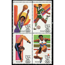 us stamp c air mail c104a summer olympics 1984 1983
