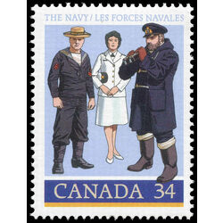 canada stamp 1075 naval personnel 34 1985