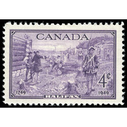 canada stamp 283 founding of halifax 4 1949