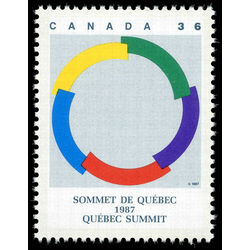 canada stamp 1146 quebec summit symbol 36 1987