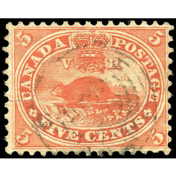 canada stamp 15 beaver 5 1859 u vf 017