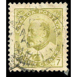 canada stamp 92ii edward vii 7 1903 u vf 007