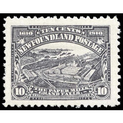 newfoundland stamp 95 paper mills 10 1910