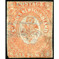 newfoundland stamp 13 1860 second pence issue 6d 1860 u def 012
