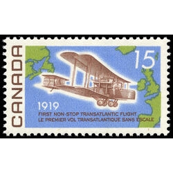 canada stamp 494 vickers vimy over atlantic 15 1969