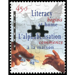 canada stamp b semi postal b13 literacy begins at home 1996