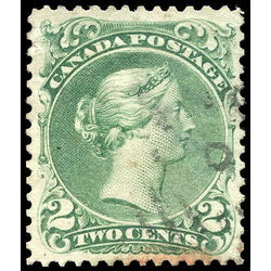 canada stamp 24 queen victoria 2 1868 u vf 017