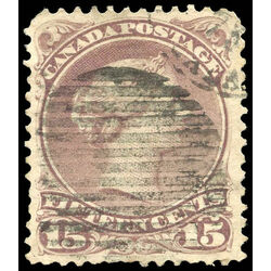 canada stamp 29b queen victoria 15 1868 u vf 005